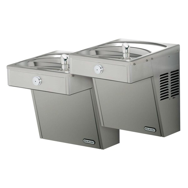 Cooler Wall Mount Bi-Level Reverse Ada Vandal-Resistant Non-Filtered Non-Refrigerated Stainless